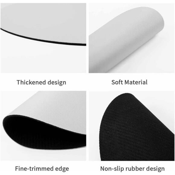 Emotions feelings wheel mouse pad non slip round gaming mousepad for therapy off - Picture 6 of 8